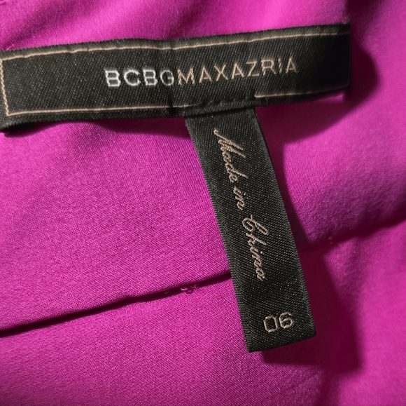 BCBG MAXAZRIA long hot pink dress - Picture 3 of 3